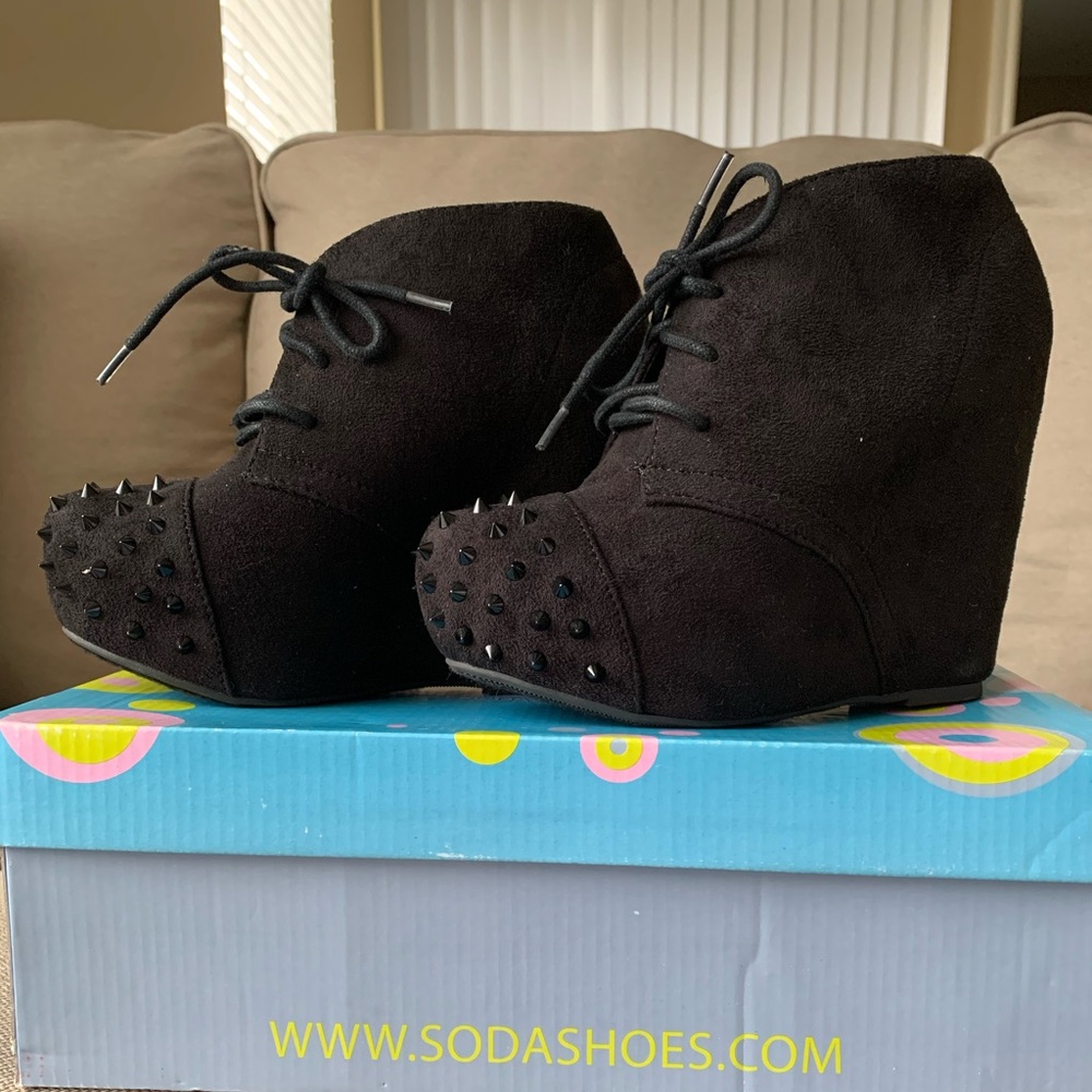 Spiked Toe Ankle Booties